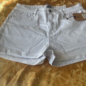 Women's White Denim Shorts